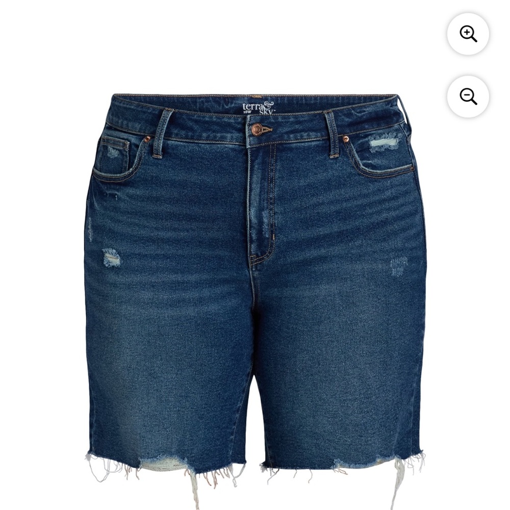 Distressed Bermuda Shorts